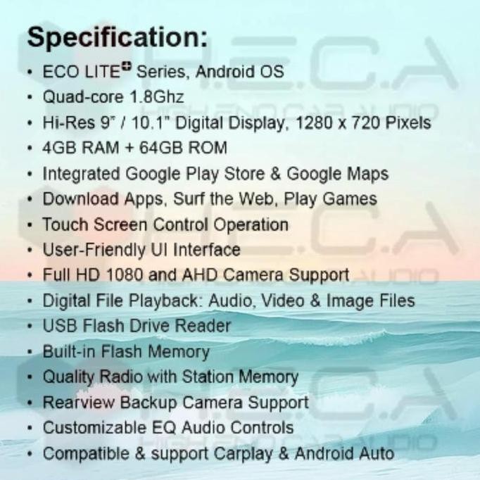 ORCA Eco Lite+ Series 4/64 GB 10" inch Android Lite Plus ADR-9988 Head Unit Tape TV Mobil Lite +