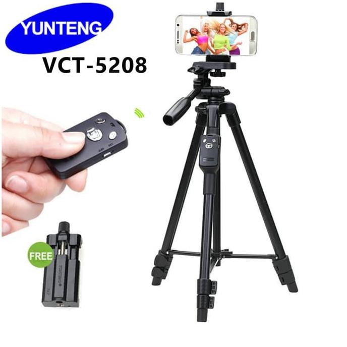 SUPERMARKET IMPORT Tripod VCT-5208 Bluetooth Remote Controller For Camera DSLR Phone Aluminum Tripod