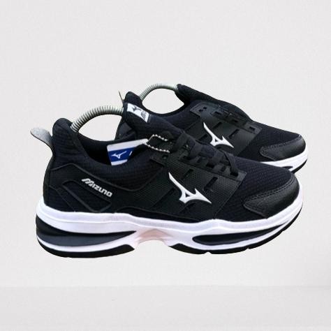 ghs-55 GC27 Sepatu Mizuno Pria Model Running Hitam Putih - Sepatu Olahraga Volly - Spatu Sneakers Pr