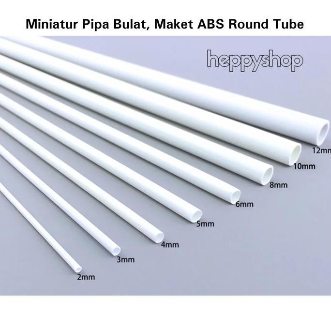 favorit] Miniatur Pipa Bulat, Maket ABS Round Tube