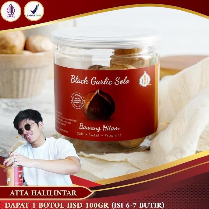 

Diskon! Black Garlic HSD Botol 100gr Bawang Hitam Herbal Alami Premium