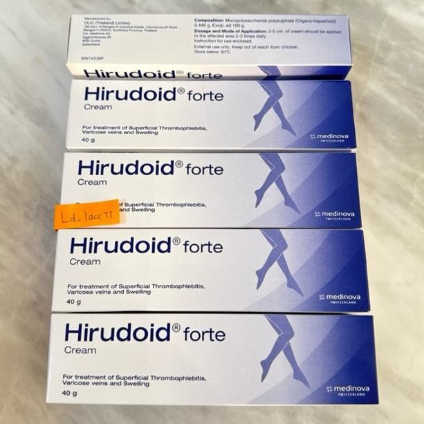 New // Hirudoid Forte Cream 40Gr - Fast Healing For Swollen, Bruise, After Operation Bruise / Cream 