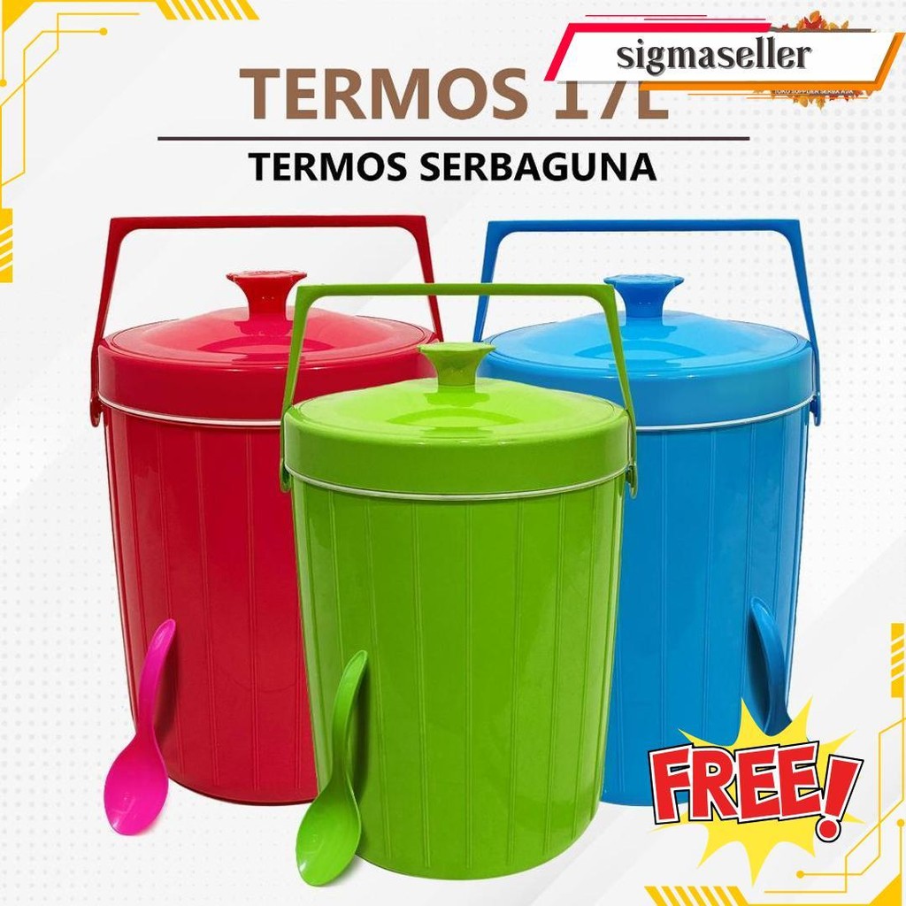 Termos Nasi - Termos Es / Rice Bucket / Ice Bucket 6L 8L 17L 30 Liter / Tempat Nasi (2) Siap Kirim