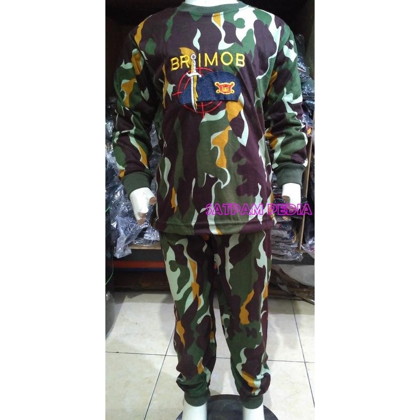 Kaos Anak Gambar Brimob Loreng - Kaos Anak Brimob