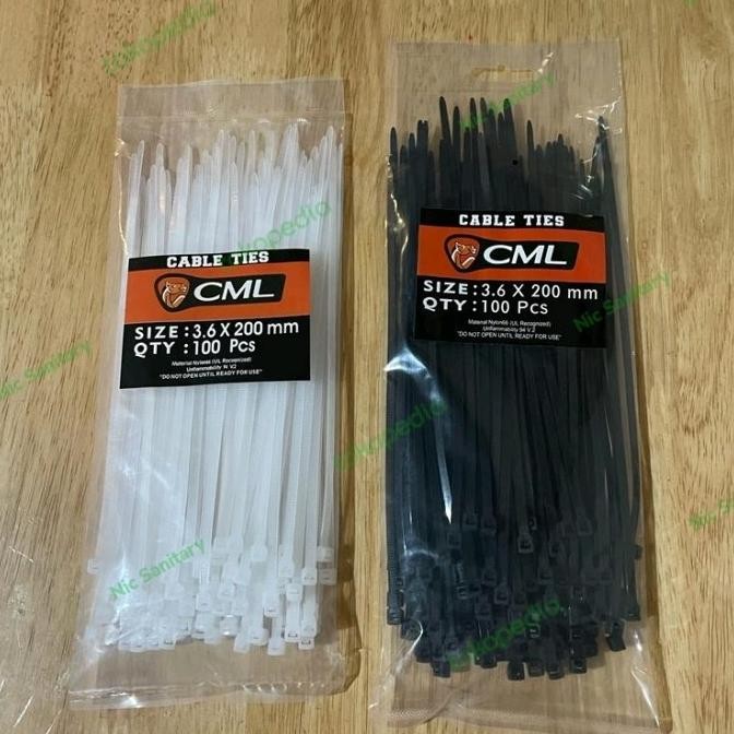 

Rd1- Kabel Tis Tebal Camel Nylon 3,6X200Mm Cable Tis Ikat Multifungsi 100Pc - Putih