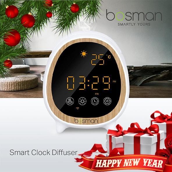 Gis Bosman Smart Clock Diffuser - Aroma Terapi | Wifi | Smart Home