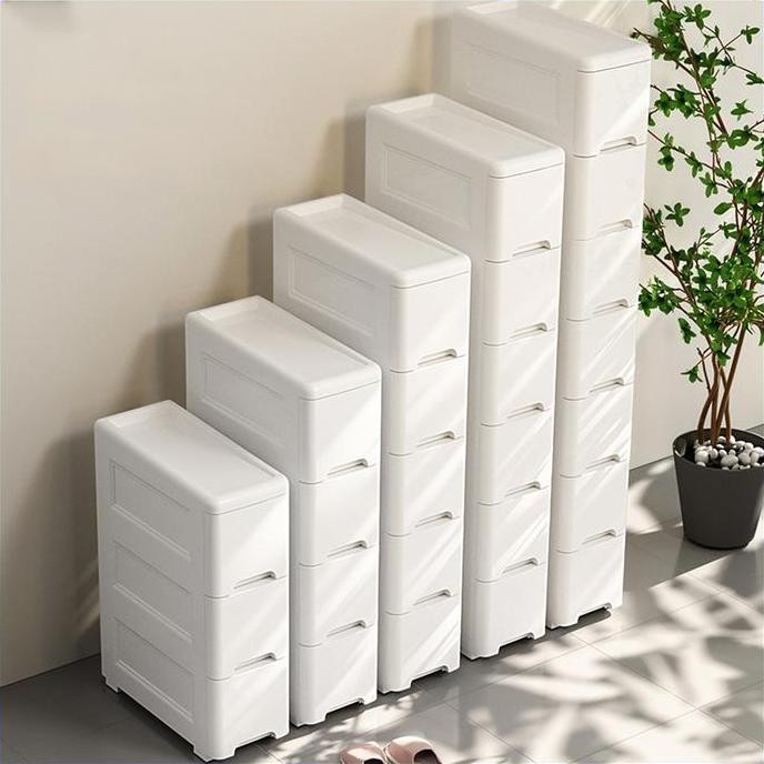 Laci Minimalis [60%Diskon] Lemari Laci Lebar 15/25 Cm Lemari Sandwich Laci Ultra-Tipis Lemari Putih 