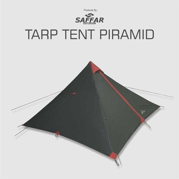 SO OUTER tarp tent piramid ultralight saffar outdoor tenda camping ultralight kap 2 4 orang