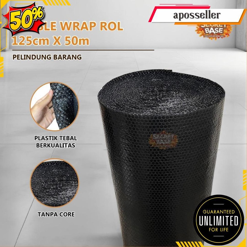 

(Gratis Ongkir) Bubble Wrap Rol 125Cm X 50M - Bubblewrap Packing Tebal Kuat Murah Berkualitas Siap Kirim