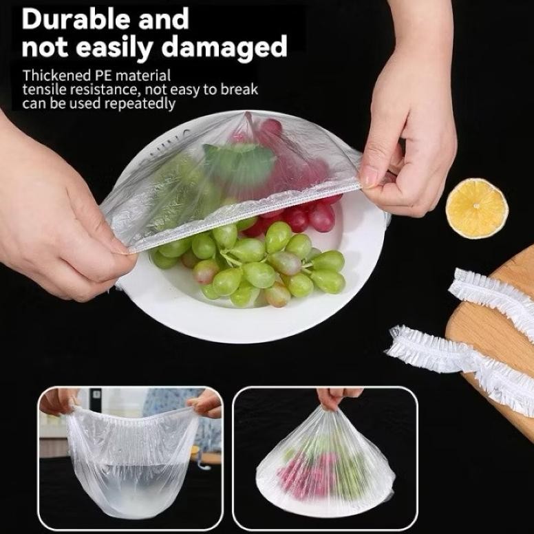 Bisa Cod Plastik Pelindung Makanan / Plastik Karet / Plastik Penutup Makanan / Cover Pelindung Makan