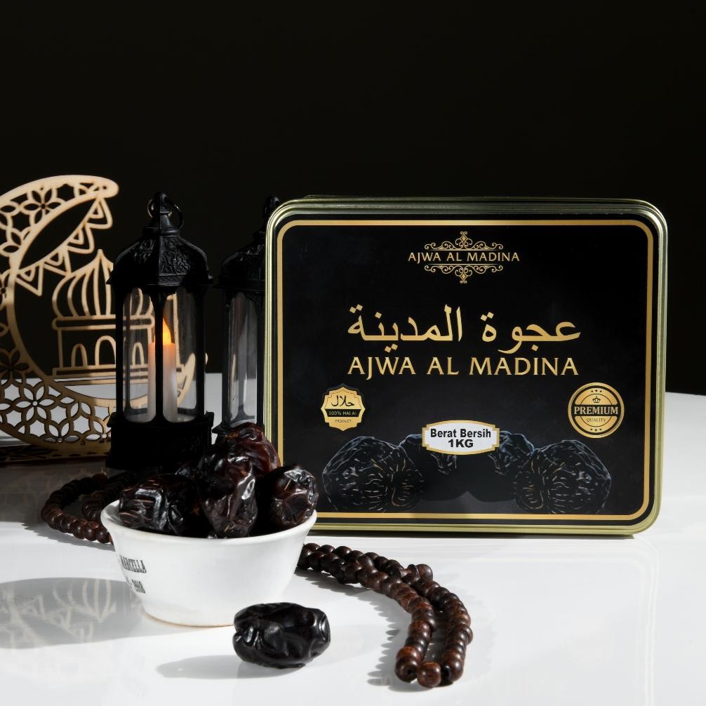 

Model baru - Kurma Ajwa Kaleng 1kg Ajwa Al Madina Ajwa Nabi Kemasan Premium ..