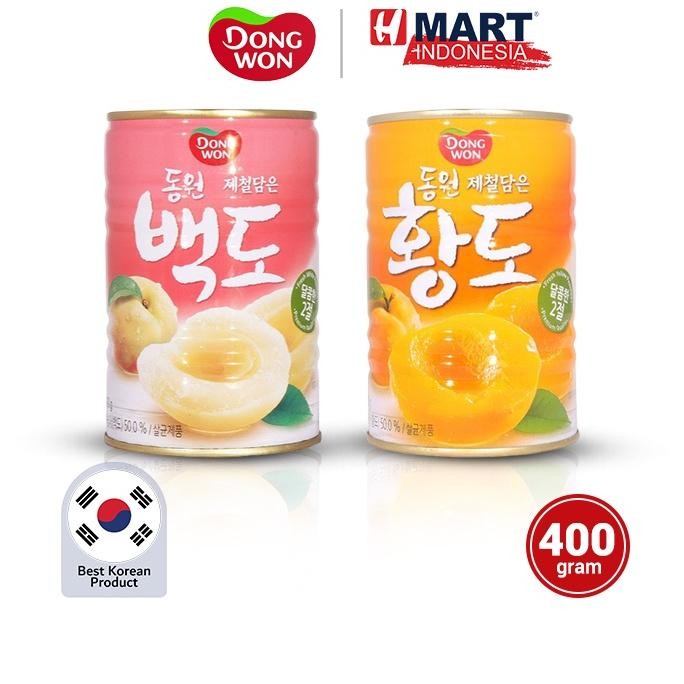 

NO_MORE K- Dongwon Canned Peach - Buah Persik Korea Dalam Kemasan Kaleng 400g