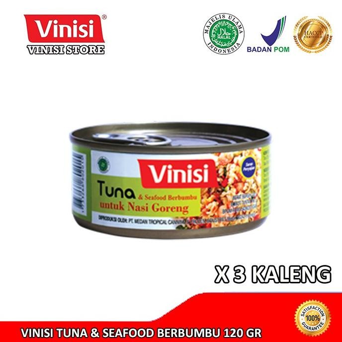 

NO_MORE Paket 3 Kaleng Vinisi Tuna Seafood Nasi Goreng 120 Gr