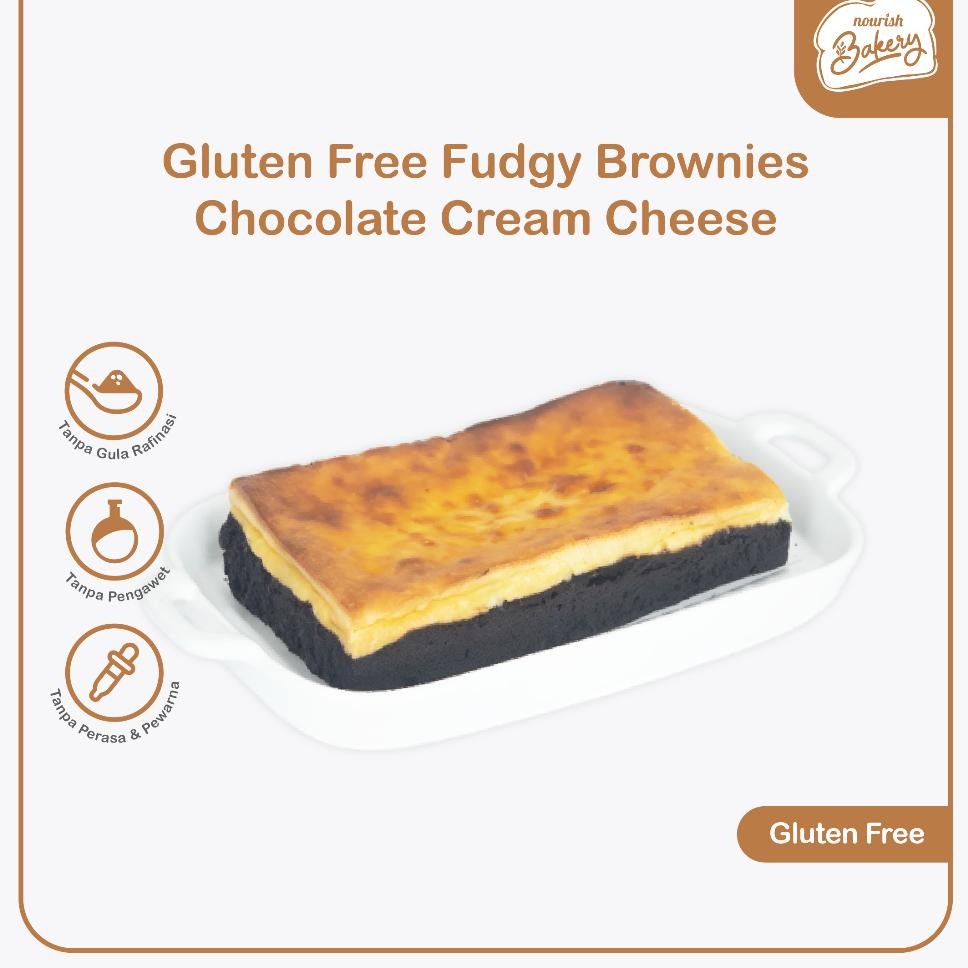 

Gluten Free Fudgy Brownies Chocolate Cream Cheese Tanpa Gula Rafinasi Dengan Grass Cream Cheese