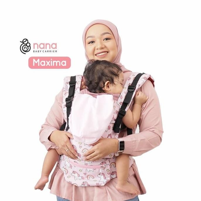 Maxima Motif 0 Bulan - 2 Tahun : Gendongan Bayi Adjustable Ssc Nana Babycarrier Anak-Anak Bunda Gend