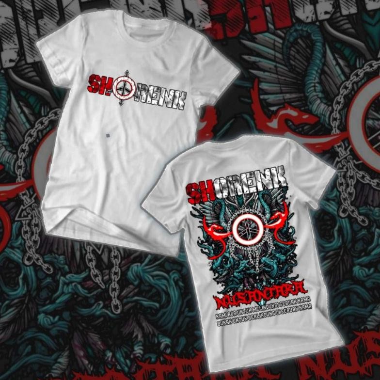 Promo T-Shirt Shorenk Nusantara Kaos Putih Psht Sablon Dtv Kualitas Terbaik