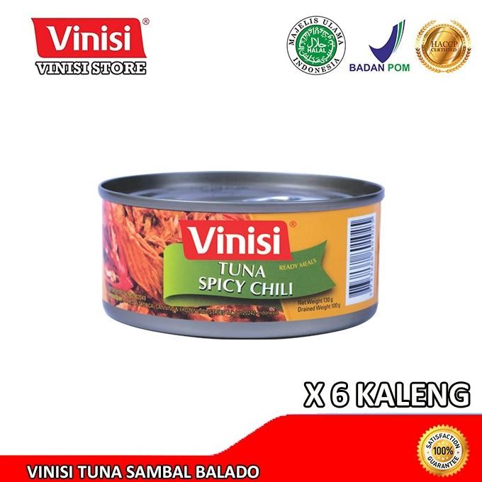 

NO_MORE Paket 6 Kaleng Vinisi Tuna Sambal Balado 130 Gr