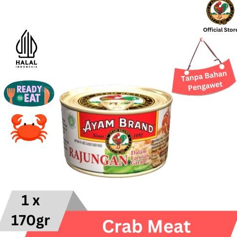 

NO_MORE Ayam Brand - Kepiting Kaleng Rajungan Crab Meat Flake In Brine 170gr