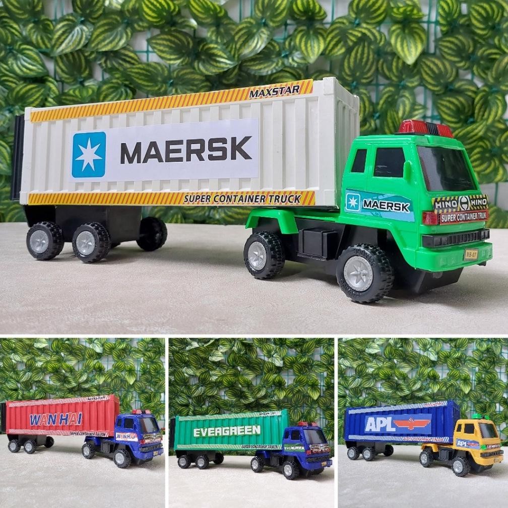 Rq-56 Mainan Anak Truk Box Expedisi Mobil Mobilan Truk Kontainer