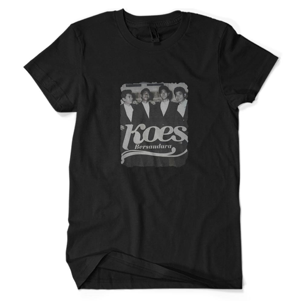 Promo Kaos Distro Premium Koes Bersaudara Baju Koes Plus Band Musik Pop Indonesia Unisex Dewasa