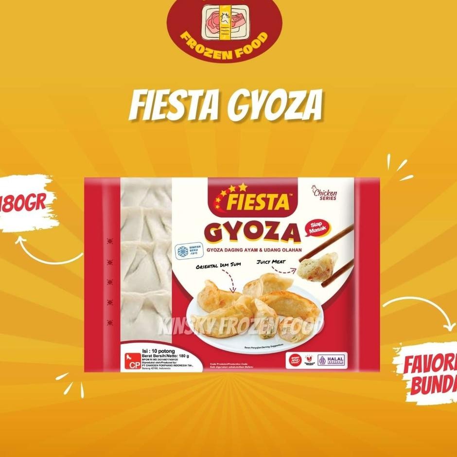

Fiesta Gyoza 180Grfiesta Pangsit Udang Ayam 180 Gr
