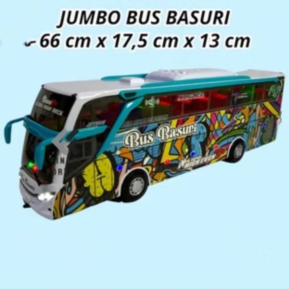 Ow42 Mainan Anak Mobil Bus Basuri Jumbo / Mainan Miniatur Bus Oleng Basuri Viral Dt20 / Mainan Anak 