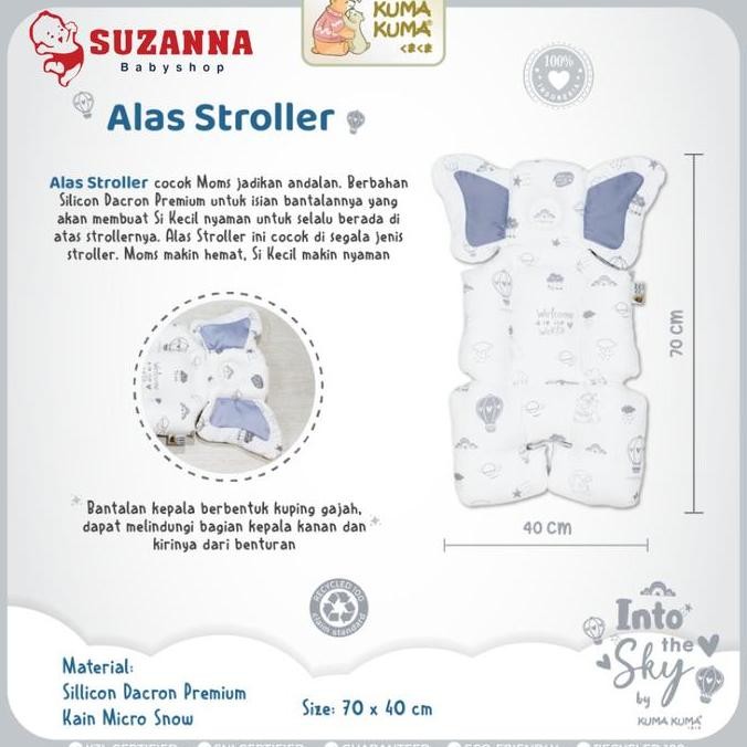 Kuma Kuma Stroller Pad Classic - Alas Stroller Bayi