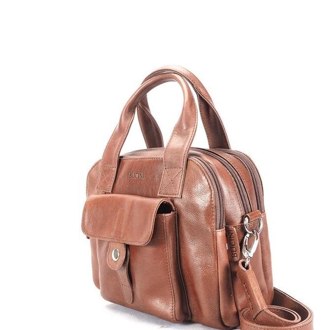 Bucini Mentik Leather Satchel & Shoulder Bag