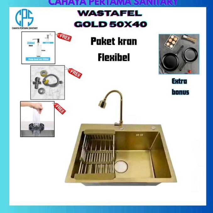

kitchen sink gold 6045 bak cuci piring gold komplit set GT