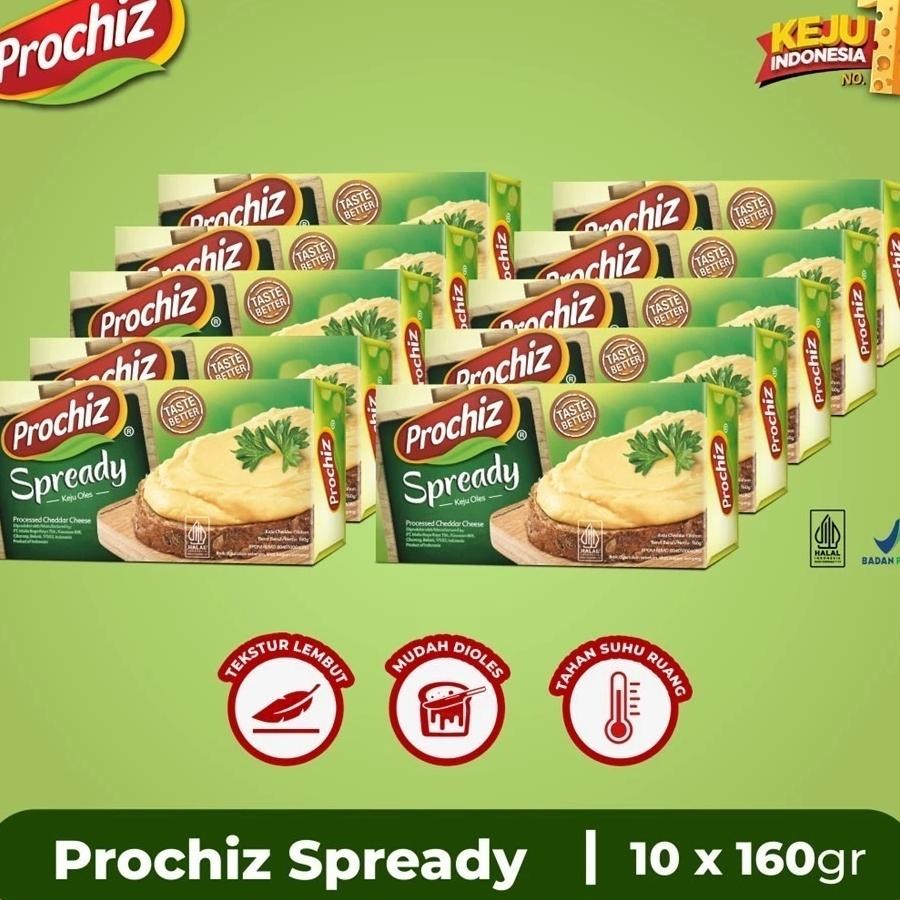 

Paket 10 Keju Prochiz Spready 160 Gr X 10