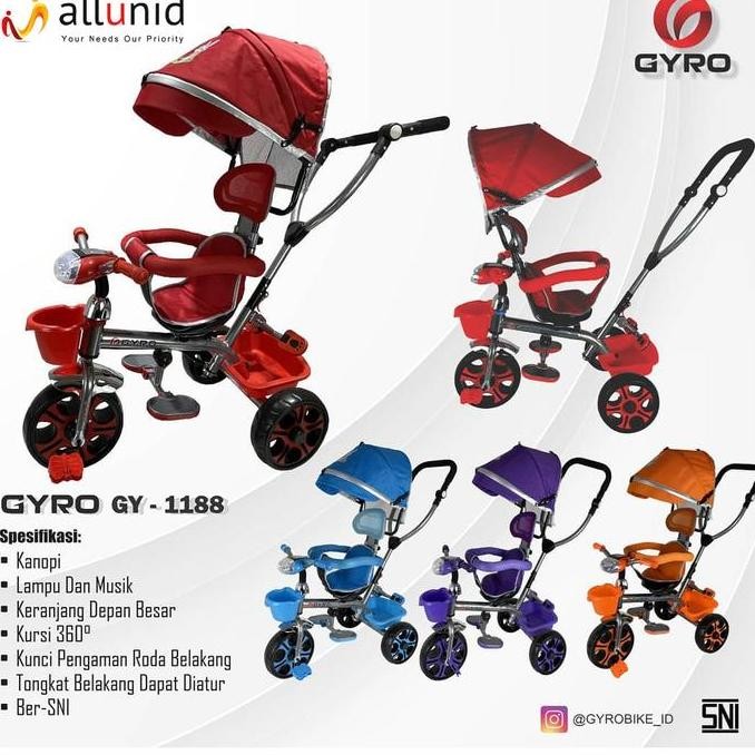 Sepeda Stroler Anak Gyro 1188