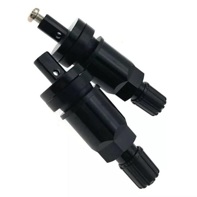 1PCS PENTIL TUBELESS TPMS SENSOR ANGIN  WARNA HITAM UNTUK MOBIL CHEVROLET WULING JEEP WRANGLER PAJER