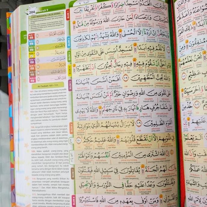 

Al-Quran Hafazan Beginner Perkata Latin 8 Blok Alquran Hafalan Terjemah Tajwid Warna Alqosbah CS