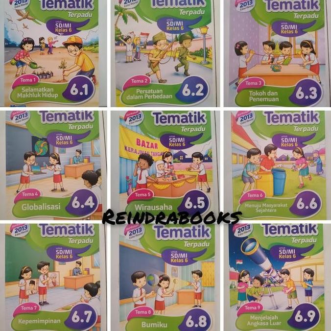 Baru Paket Tematik Terpadu Masmedia Sd/Mi Kelas 6 K13 Revisi