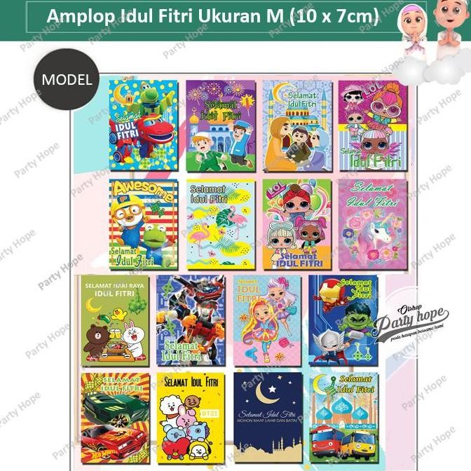 

:<:<:<:<] Amplop lebaran idul fitri M / angpao idul fitri amplop karakter 10X7cm