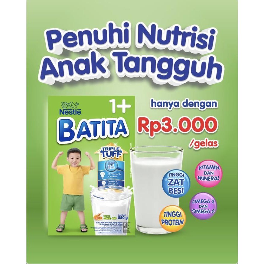 

Ls Nestle Batita 1+ Vanila Susu Anak 1-3 Tahun Box 350G
