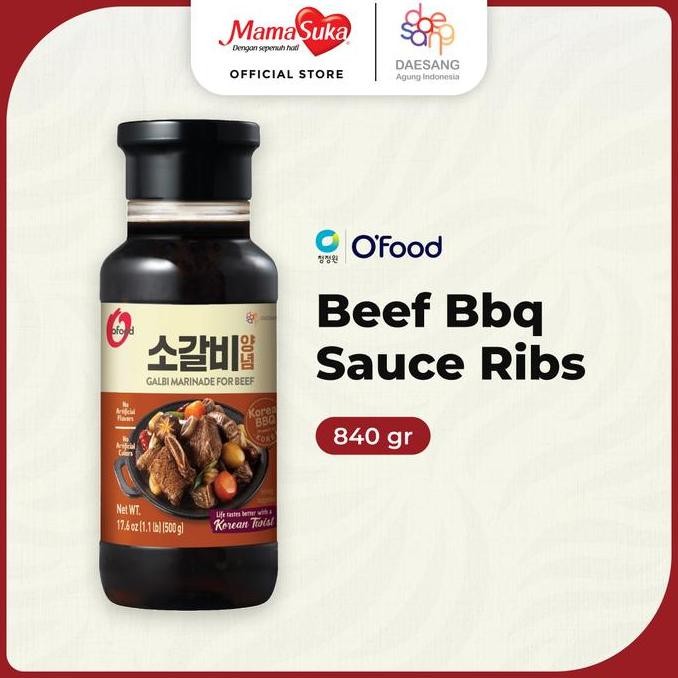 

Promo O'Food Saus BBQ Daging Sapi Ribs 840g