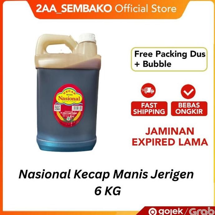 

Promo Kecap Manis Nasional Jerigen 6 Kg | Sedap Harum | Kecap Masakan & Marinasi