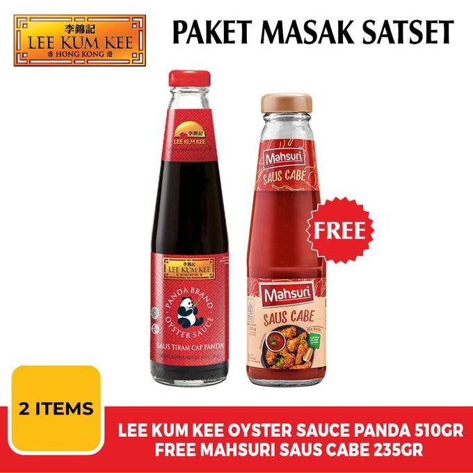 

Promo Paket Masak Sat Set: Saus Tiram Panda 510gr + Free Saus Cabe 235gr