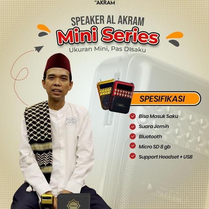 Speaker Quran UAS / USTADZ ABDUL SOMAD |  AL-AKRAM