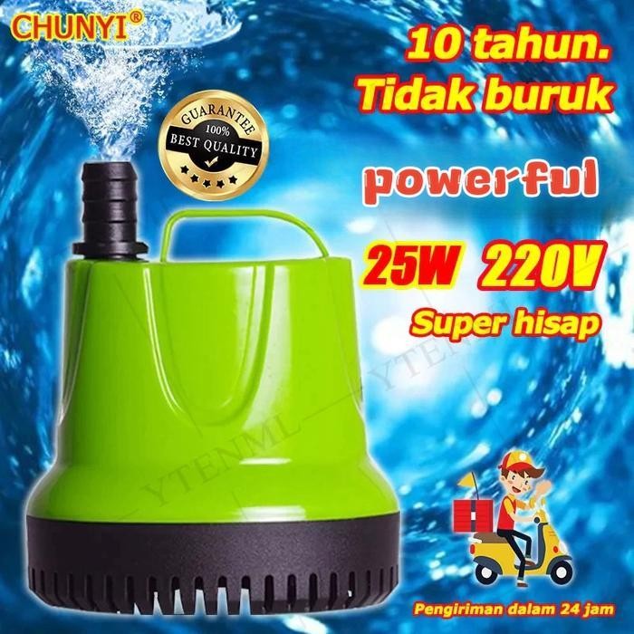 AS COD Pompa Air 10 tahun Tidak buruk Pompa Air Celup Aquarium 25w  pompa akuarium pompa air aquariu