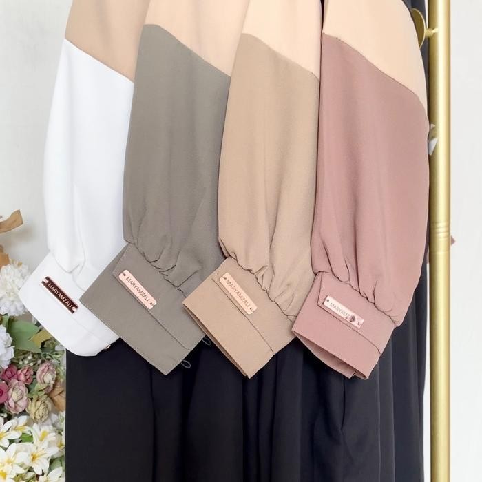 GKI Maryamzali LIRA POLOS OVER-SIZE ABAYA (abaya saja) Muslim Gamis Wanita Dress Hitam