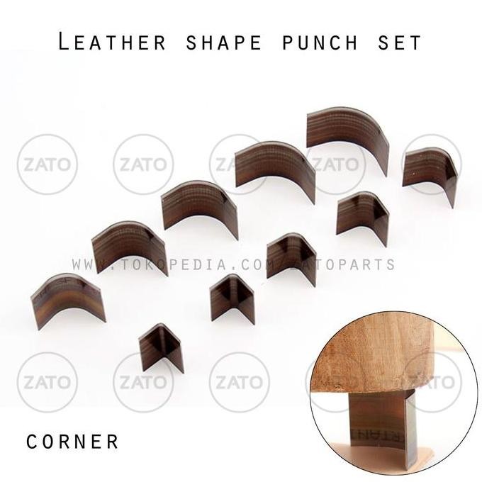 

Promo! Corner Leather Shape Punch Set - Pisau Pon - Leather Tools