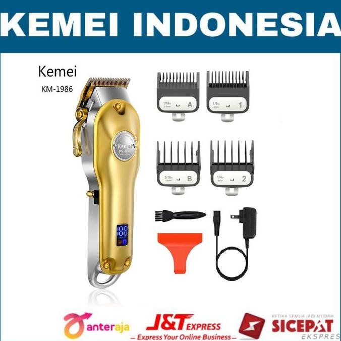 Kemei Km 1986 Hairclipper Profesional Alat Cukur Rambut Kemei Km-1986