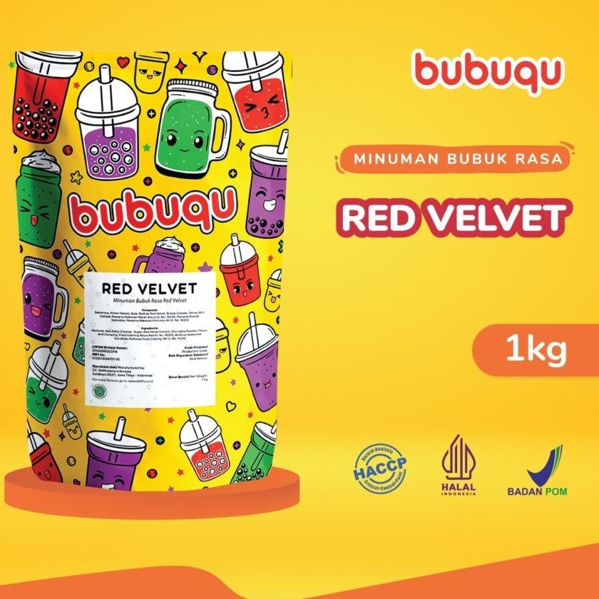 

Bubuqu Red Veet Latte Powder Drink 1 Kg Bubuk Minuman Red Veet Susu