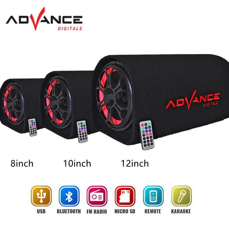 CODAdvance Speaker Bluetooth 8inch Karaoke Portable Subwoofer T-105BT 12inch Speaker MIC aSt