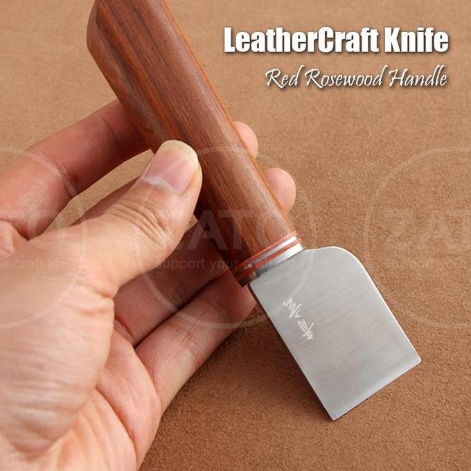 

Leathercraft Knife With Red Rosewood Handle - Leather Tools