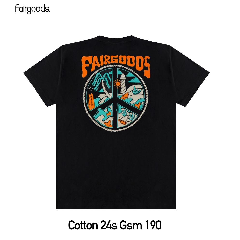 Promo Fairgoods Kaos Peace Hitam