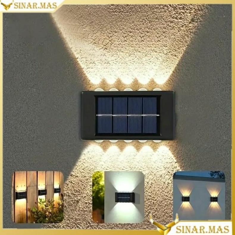 Lampu Taman Tenaga Surya COB Sensor Light LED Solar Lamp Lampu Dinding Lampu Taman Lampu Tiang Teras