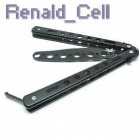 Benchmade Balisong Pisau Lipat Training Portable Knife C27 Black